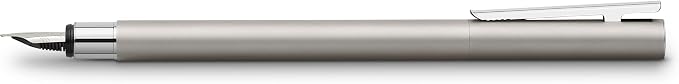Faber-Castell NEO Slim Fountain Pen, Matte Stainless Steel - Fine