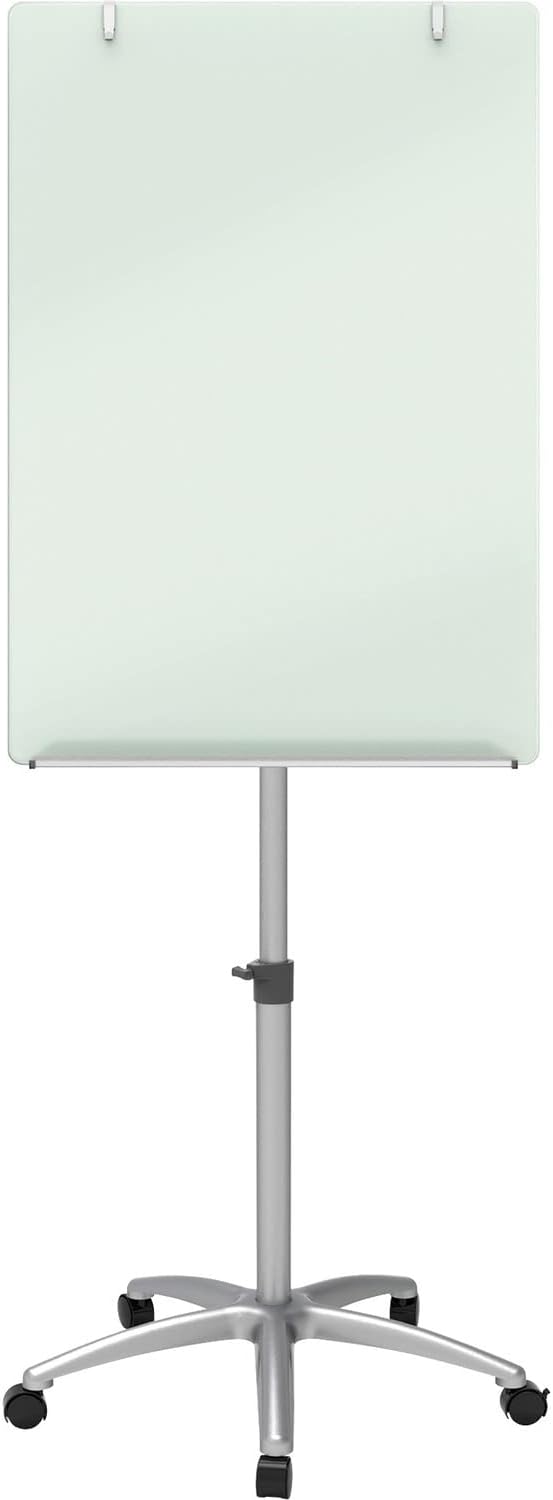 Quartet Easel, Magnetic, Glass Whiteboard, 3' x 2', Adjustable, Portable, Flip Chart Holder, Infinity (ECM32G)