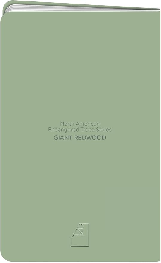 New Leaf Green Notes™ Memo Books, Sustainably Designed, 100% Recycled Paper, Redwood Embossed Cover, Lined Pages, 3.5" x 5.5", 3 Books Per Pack
