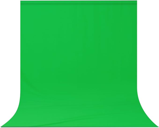 Green Screen Backdrop Background,5 X 6.5 FT Large Photography Backdrop Photo Background Screen for Streaming Zoom Photo Muslin Green Curtain Video Recording Greenscreen Picture Photoshoot