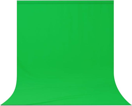 Green Screen Backdrop Background,5 X 6.5 FT Large Photography Backdrop Photo Background Screen for Streaming Zoom Photo Muslin Green Curtain Video Recording Greenscreen Picture Photoshoot