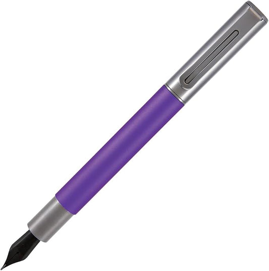 Monteverde USA Ritma Fountain Pen in Purple – Fine Nib, Smooth JoWo Stainless Steel, Refillable Ink Cartridge/Converter – Ideal for Everyday Writing & Journaling
