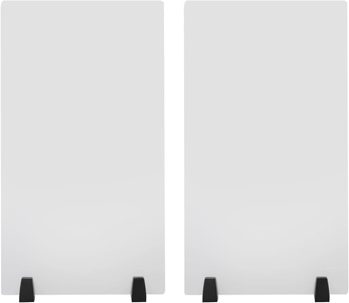 2Pcs Desk Privacy Panels 30 x 18inch Desk Partition Acrylic Desk Dividers Clamp-On Privacy Divider on Desk Partition Home, Classroom, Office Partitions