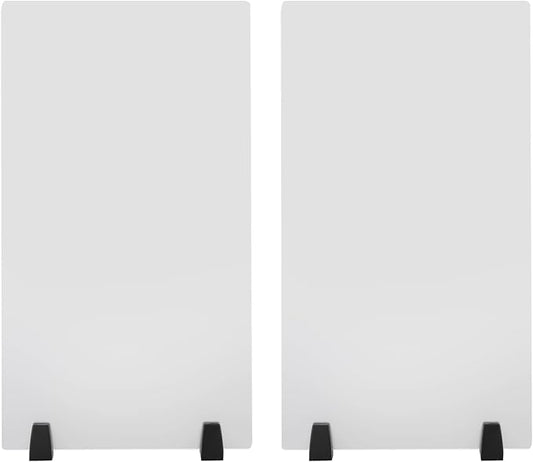 2Pcs Desk Privacy Panels 30 x 18inch Desk Partition Acrylic Desk Dividers Clamp-On Privacy Divider on Desk Partition Home, Classroom, Office Partitions
