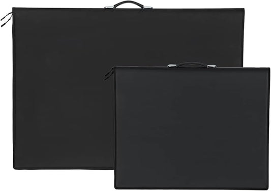 Picturesque Pro Presentation Case- Professional Art Portfolio Folder for Artwork up to 18x24- Zippered Case - Archival Storage Solution w/One Removable Spiral-Bound Refill Book of 20 Clear Sleeves