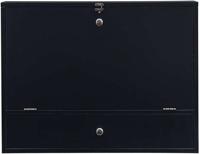 SEI Furniture Wall Mount Laptop Desk - Universal Style, Black