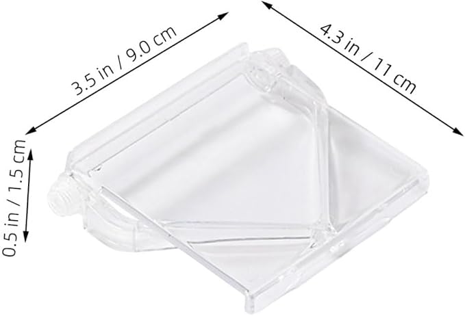 OUNONA 2pcs Monitor Top Storage Shelf Adjustable Transparent Bracket for Routers Small Devices No Drill Installation for Home Office Decor