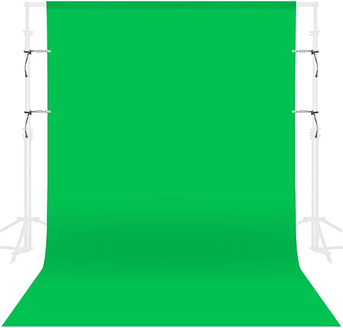 GFCC Green Screen Backdrop Background - 7x10FT Photography Backdrop Photo Background Screen for Video Recording Greenscreen Picture Photoshoot