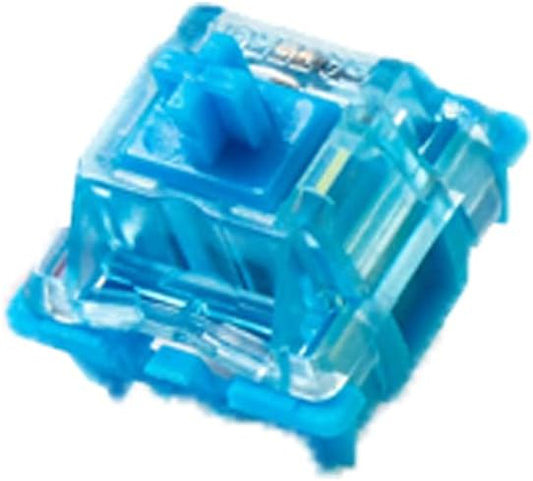 GATERON Phantom Blue Clicky Keyboard Switches, RGB LED 60gf Key Switches for MX Mechanical Keyboard(Blue, 110PCS)
