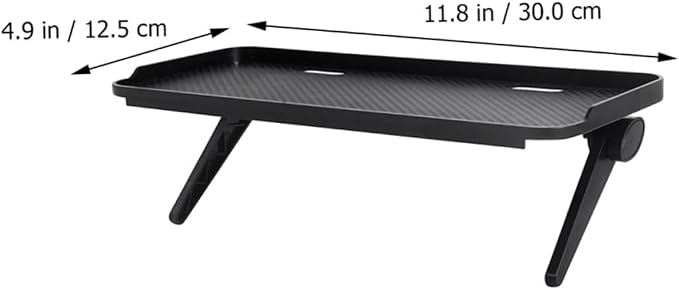 Kisangel Adjustable Perforated TV Screen Top Rack and Desk Monitor Stand for Media Devices Storage, Office Computer Shelf Organizer for Home and Workspaces
