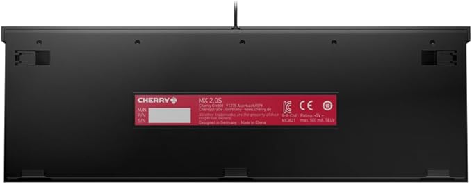 Cherry Xtfy MX 2.0S Wired Gaming Mechanical Keyboard with New MX2A Switches. (Black, MX2A Blue)