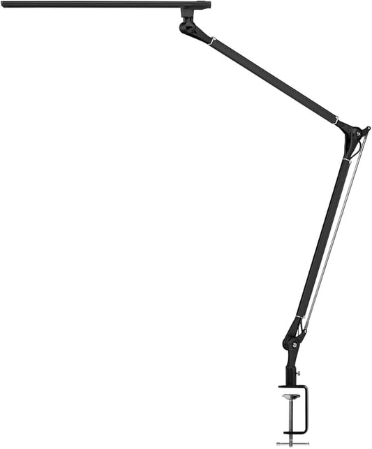 UPLIFT DESK E7 LED Desk Lamp with Clamp - Adjustable 3 Color Modes, Dimmable Black Architect Light for Standing Desk, Home Office, Dual Monitor Computer Work