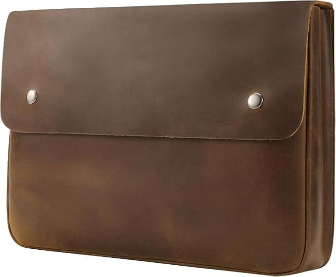 Leather File Folder Organizer Document Holder, File Case, A5 Binder, Envelope Portfolio, Portfolio,Spacious Leather Folio Laptop Sleeve Case for 13" 14" 15" Laptops,Macbook & Tablets