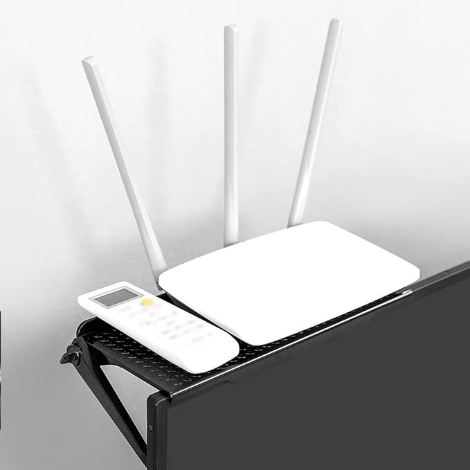 Screen Shelf Monitor Top Shelf TV Top Storage Bracket Computer Screen Shelf TV Top Shelf (Color : White, Size : S)