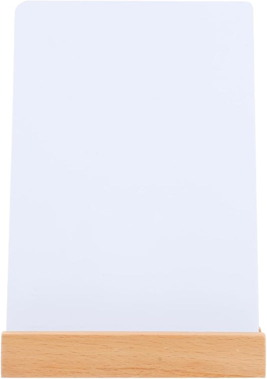 IMIKEYA Plastic Portable Desktop Dry Erase Whiteboard with Stand for Home Office - School - and Kitchen Use