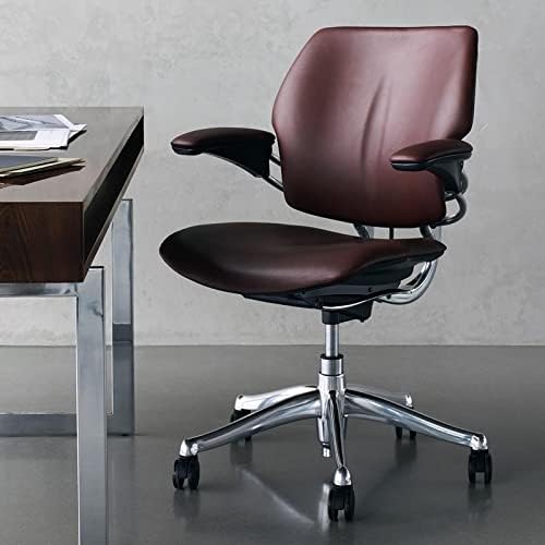 Humanscale Freedom Office Task Desk Chair | Corde 4 Black Seat and Back | Graphite Frame | Height-Adjustable Duron Arms | Standard Foam Seat, Hard Carpet Casters, and 5" Cylinder