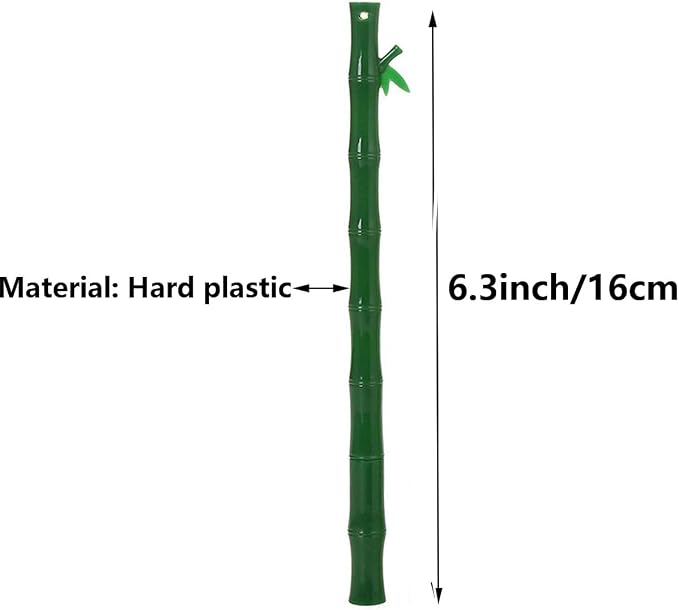 12 Pcs Novelty Green Plastic Bamboo Shape Gel Pens 0.5mm Black Ink Funny Kawaii Plant Writing Pen for Party Favors Ctue Adults School Office Gifts Stationery Supplies