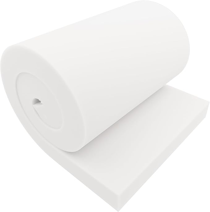 GoTo Foam 3" Height x 24" Width x 72" Length 36ILD (Semi-Firm) Upholstery Cushion Made in USA