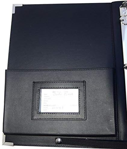 Orginal -MSP PU Leather Sheet Music Holder | 9.5" x 12" - Music Folder with Hand Strap for Musician- Improved Design (3 Ring Binder)