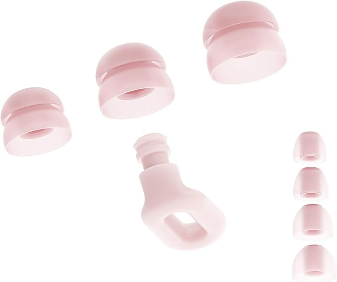 Focus Plus Earplugs with Double Tips – Reusable Silicone Ear Plugs for Sleep, Focus, Travel, Misophonia, 23 dB Noise Reduction + 5 dB with Double Tips (Peach, Pack of 1)