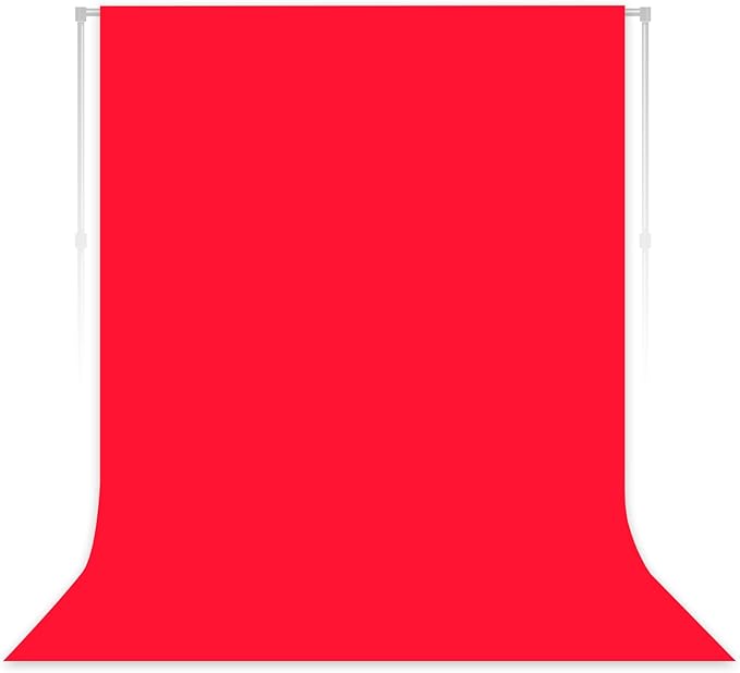 Red Backdrop for Photoshoot, Professional Photo Backdrop Background Curtain for Product Photography, Portraits, Wedding, Party, Live Streaming Video Recording 7X10 FT