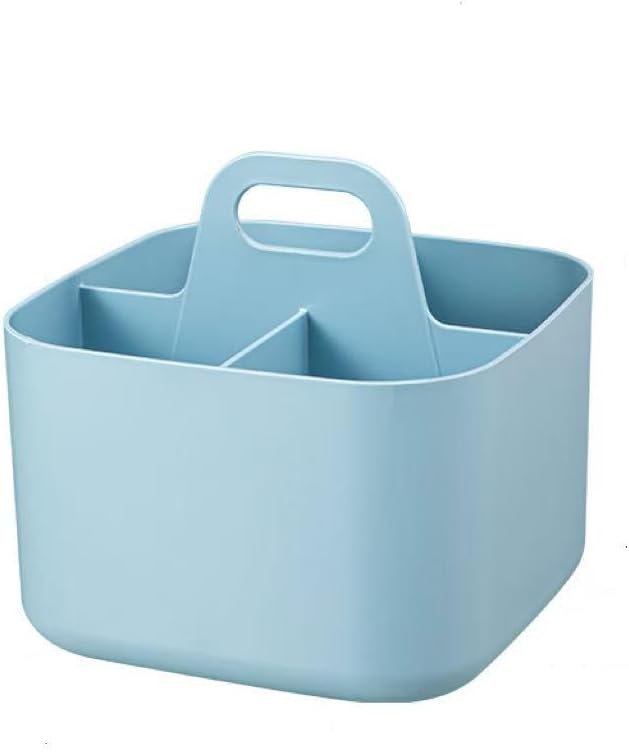 Stackable Portable Handheld Organiser, Multi-Purpose Desktop Divider Organiser Basket for Crafts or School Supplies Desk, Office, Stationery Pencil Holder, Dorm Room(Blue)