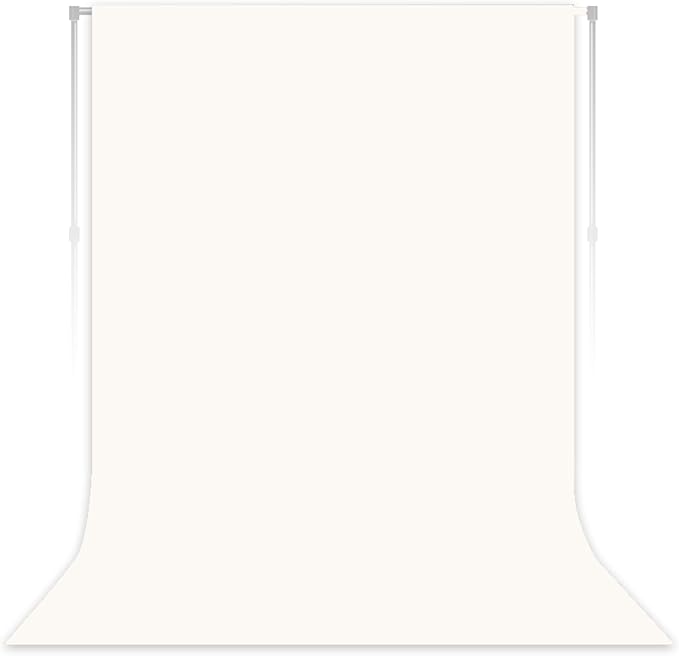 Ivory Backdrop for Photoshoot Professional Photo Backdrop Background Curtain for Product Photography Portraits Wedding Party Live Streaming Video Recording 6X9 FT