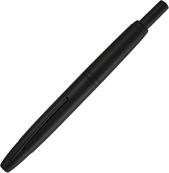 Jinhao 10 Retractable Fountain Pen, Matte Black F Writing Pen with Converter and Pen Box
