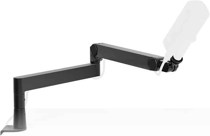 Elgato Wave Mic Arm Pro - 360° Rotatable Low Profile Gas Spring Microphone Arm, Works with Elgato Mics/Shure SM7B/HyperX QuadCast/Rode/Blue Yeti & more – For Broadcasting/Podcasting/Streaming
