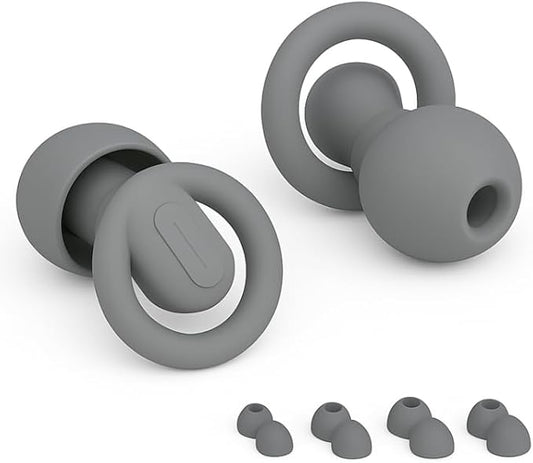 Macco Focus Reusable Silicone Earplugs – Grey