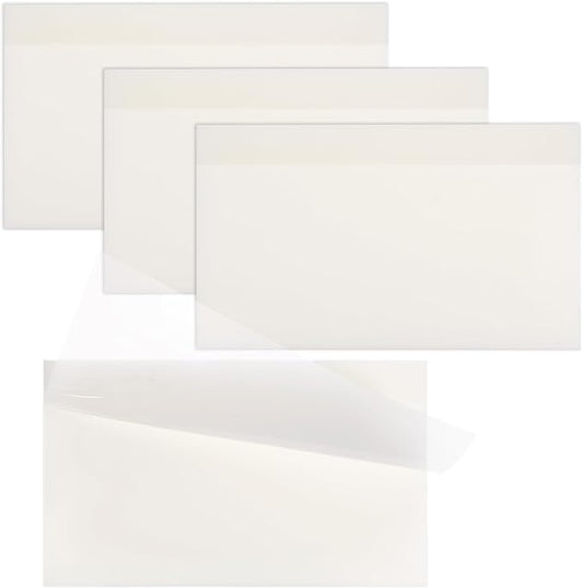 3x5 Inch Transparent Sticky Notes Pad Transparent Sticky Notes 200 Pcs Large Translucent Self-Adhesive Clear See Through Post Stickys Note Clear Stickys Note for Office School Supplies Tabs