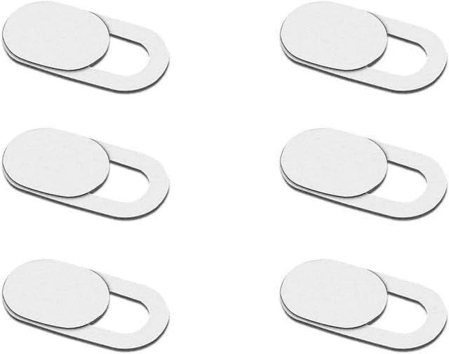 Webcam Cover Sticker Slide - Camera Privacy Security Protect for Phone Laptop, Black or White, 5 or 10, Cell Phone PC Accessories Camera Blocker Slider, Great for Privacy (5 Black Sliders)