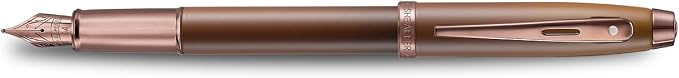 Sheaffer 100 9374 Coffee Edition Matt Brown Fountain Pen with Regal Brown PVD Appointments and Signature mid band - Medium Point