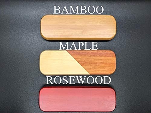 Custom Engraved Wood Pen Set With Maple and Rosewood Finish, Executive Pen and Box With Free Personalization