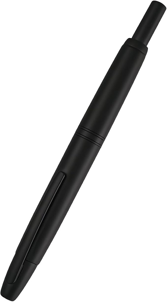 Jinhao 10 Retractable Fountain Pen, Matte Black F Writing Pen with Converter and Pen Box