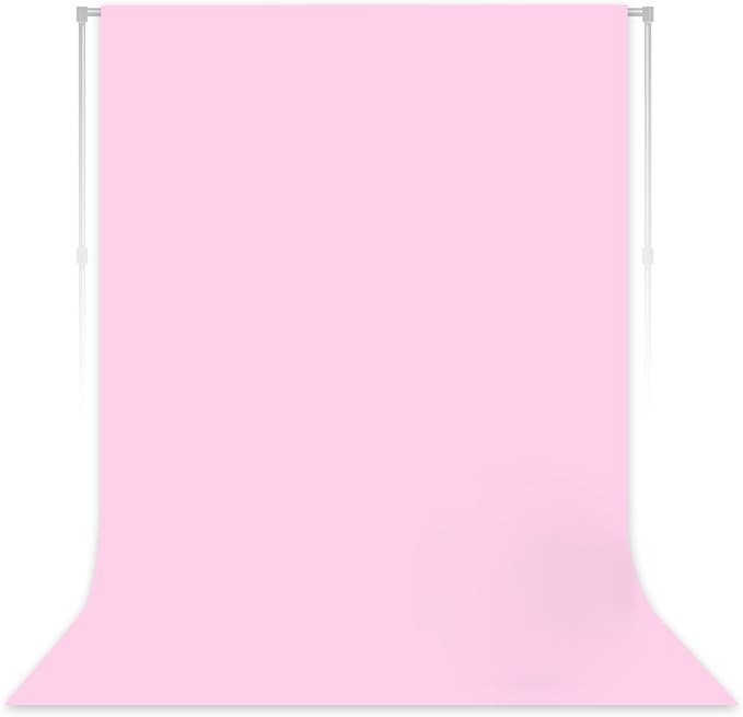 Pink Backdrop for Photoshoot, Professional Photo Backdrop Background for Product Photography, Portraits, Wedding, Party, Live Streaming Video Recording 8X10 FT