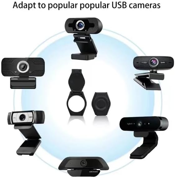2-Pack Universal Webcam Covers, Desktop External Lens caps, Shutter Protectors, Privacy Covers for Streaming, Compatible with C270/C615/C920/C930E/C922X