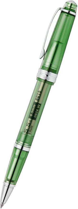 Cross Bailey Light Translucent Green Resin Rollerball Pen - Professional Pen for Effortless Writing - Journaling, Note-Taking & More - Black Ink - Easy Handling - Includes Gift Box