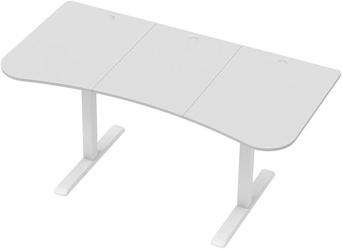 Monoprice 131291 Height Adjustable Sit-Stand Riser Table Desk Frame - White With Electric Single Motor, Compatible With Desktops From 39 Inches Up To 63 Inches Wide - Workstream Collection