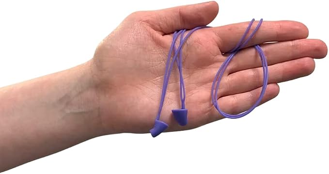 Flare Calmer Secure | Ear Plugs Alternative | Daily Noise Relief | Sound Sensitivity | Stress Relief | No Muffling | Improve Wellbeing | Comfy, Reusable, Soft Silicone Earplugs | Purple