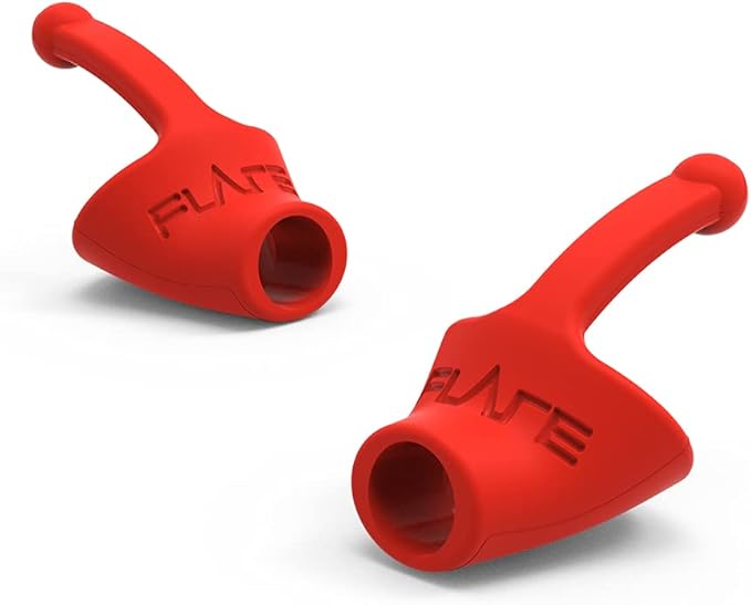 Flare Calmer Kids | Ear Plugs Alternative | Daily Noise Relief | Sound Sensitivity | Stress Relief | No Muffling | Improve Wellbeing | Comfy, Reusable, Soft Silicone Earplugs | Earplugs | Red