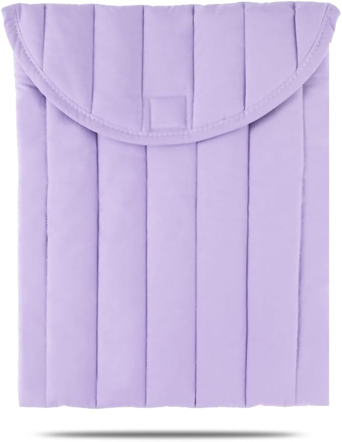 Puffy Laptop Sleeve 15-16 Inch Purple, Protective Carrying Case for Men and Women, Cute Case Bag Compatible with 15 Inch and 16 Inch Laptops, for MacBook Air M2 M1, Asus/Dell Xps/Lenovo in Cover