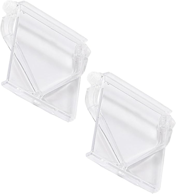 POPETPOP 2pcs No-Drill Plastic Monitor Top Shelf Universal Design, Adjustable Screen Storage Bracket for Home Decor, Simple and Stylish Display Shelves