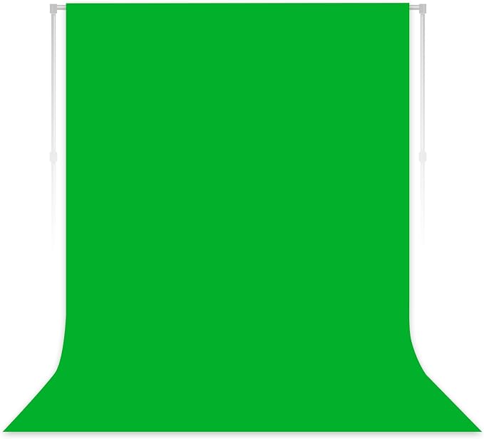 Green Screen Backdrop for Photoshoot, Professional Photo Backdrop Background Curtain for Product Photography，Portraits, Wedding, Party, Live Streaming Video Recording 7X10 FT