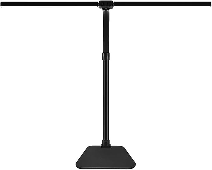 LED Desk Lamp for Office Dorm Home - Eye Caring Desk Light 18W Gooseneck Dimmable Table lamp with Anti-Glare Cover Clamp(No Remote)