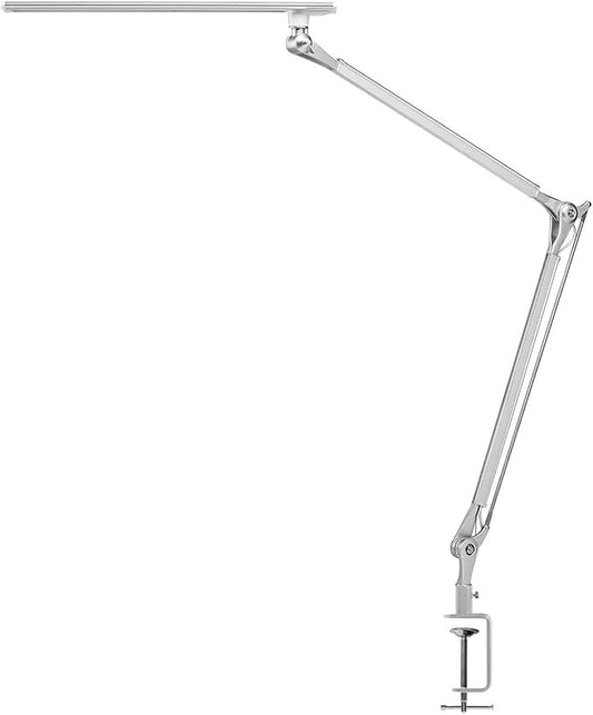 UPLIFT DESK E7 LED Desk Lamp with Clamp - Adjustable 3 Color Modes, Dimmable Black Architect Light for Standing Desk, Home Office, Dual Monitor Computer Work