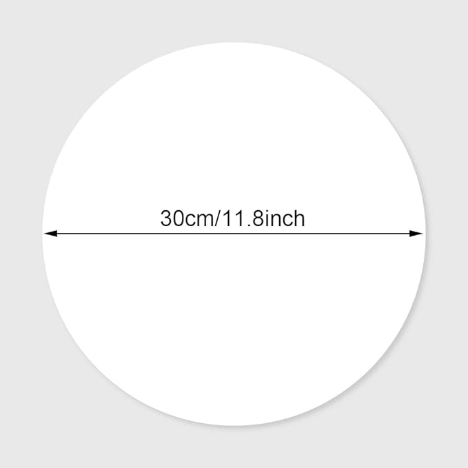 Dry Erase Circle Dots, 12 Pack Whiteboard Table Stickers Removable Wall Decals Spots for Home School Classroom Desks Teachers, White