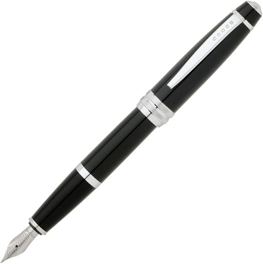 Cross Bailey Black Lacquer Medium With Stainless Steel Nib Self Serve S Fountain Pen