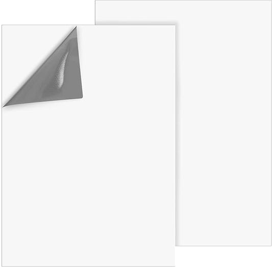 2 Pcs Dry Erase Board Sticker 8.3'' x 11.7'' Whiteboard Sticker Self-Stick Dry Erase Sheets Wallpaper Peel Stick New Stain Proof Dry Erase Stickers for Wall Desk Refrigerator Door Locker