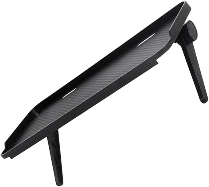 Kisangel Adjustable Perforated TV Screen Top Rack and Desk Monitor Stand for Media Devices Storage, Office Computer Shelf Organizer for Home and Workspaces